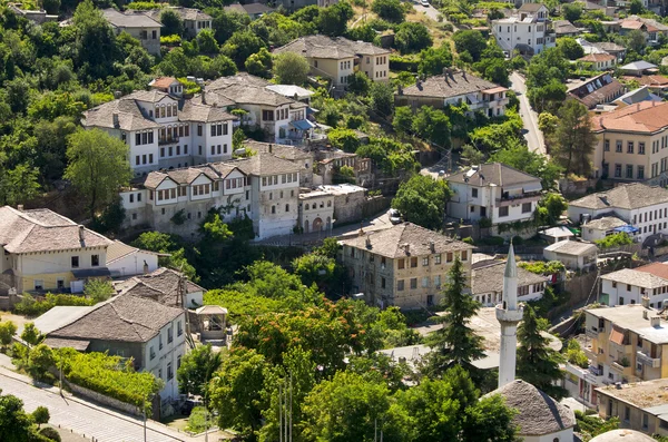 Gjirokaster - città dei tetti d'argento, Albania — Foto Stock