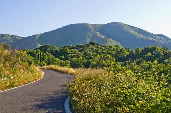 Pantokrator montanha na ilha de Corfu, Grécia — Fotografia de Stock