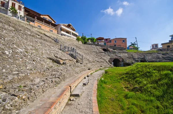 Roman amphitheater in Durres, Albania — Stock Photo, Image