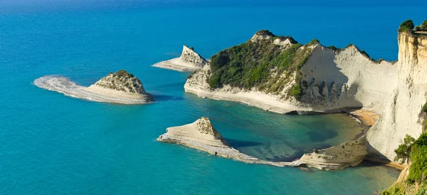 Cape Drastis cliffs on Corfu island, Greece — Stock Photo, Image