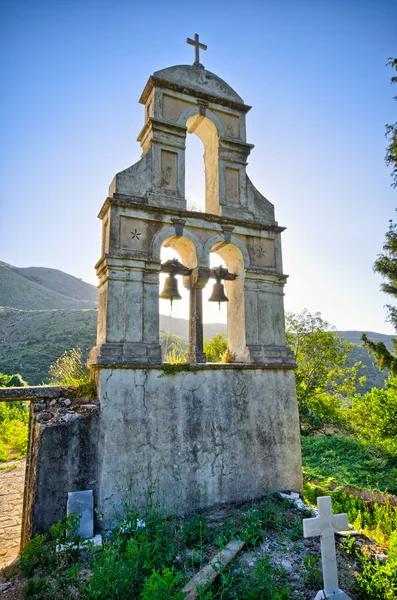 Gamla klockstapeln på ön Korfu, Grekland — Stockfoto