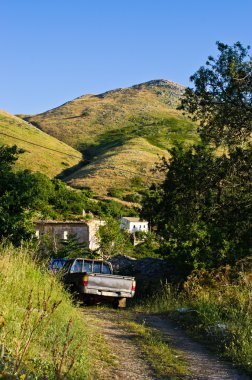 Klasik kamyonet Corfu Island, Yunanistan