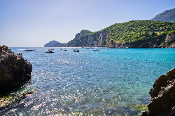 Playa de Liapades en Corfú, Grecia —  Fotos de Stock