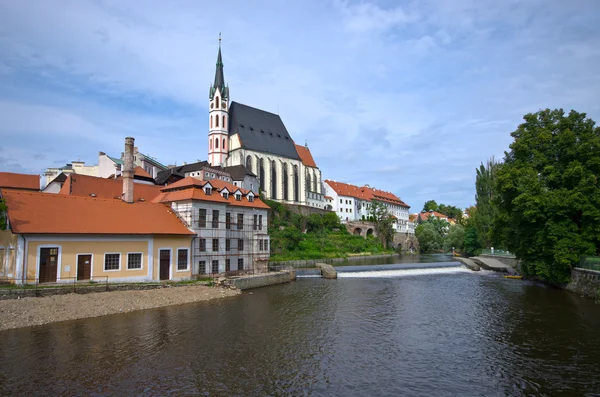 Kościół Świętego wita w Český krumlov, Republika Czeska — Zdjęcie stockowe
