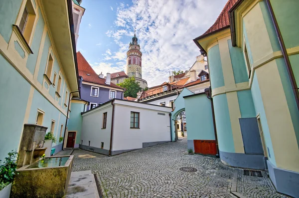 Square on the castle in Cesky Krumlov, Czech Republic — Stock Photo, Image