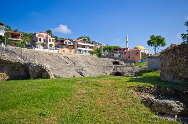 Roman amphitheater in Durres, Albania — Stock Photo, Image