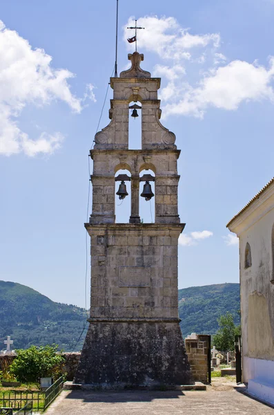 Velho campanário na ilha de Corfu, Grécia — Fotografia de Stock