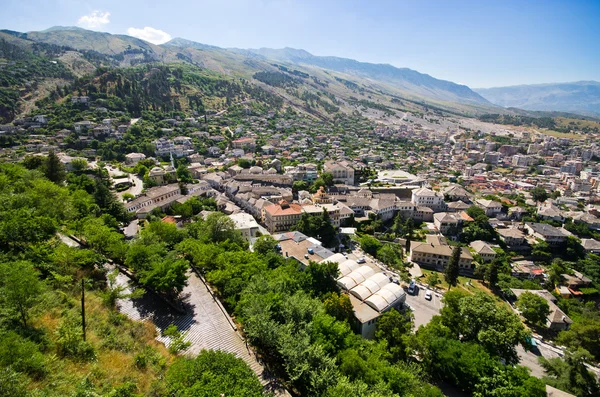 Gjirokaster - ciudad de techos de plata, Albania —  Fotos de Stock