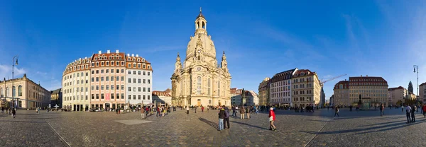 "Plaza de Neumarkt "en Dresde - Alemania — Foto de Stock