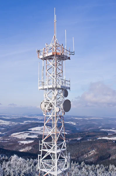 Transmiter on Wielka Sowa mountain, Poland — Stock Photo, Image