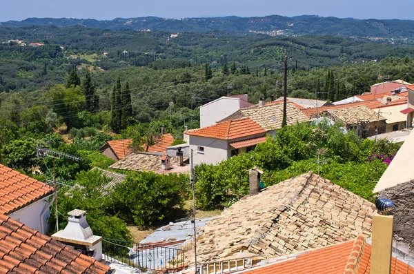 Old little village Valanio - Corfu, Greece — Stock Photo, Image