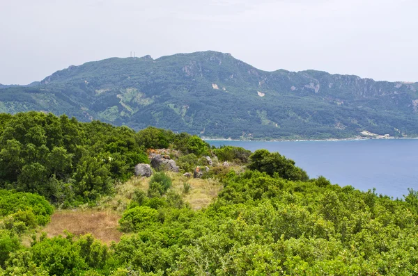 Hermoso paisaje en Corfú, Grecia —  Fotos de Stock