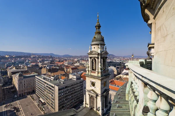 Widok na Budapeszt z st. Stephen's Basilica, Węgry — Zdjęcie stockowe
