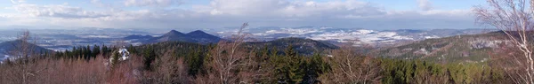 Panorama över Rudawy Janowickie berg, Polen — Stockfoto