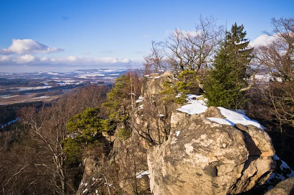 Rudawy Janowickie 山 - ポーランドの岩 ロイヤリティフリーのストック写真