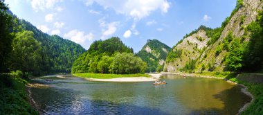 Pieniny dağlarındaki Dunajec nehri, Polonya