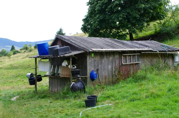 "bacowka "- Schäferhütte in den polnischen Bergen — Stockfoto
