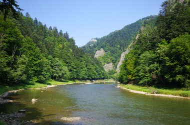 Pieniny dağlarındaki Dunajec nehri, Polonya