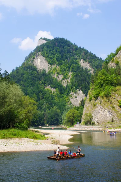 Rafting on Dunajec river, Poland — Stok fotoğraf