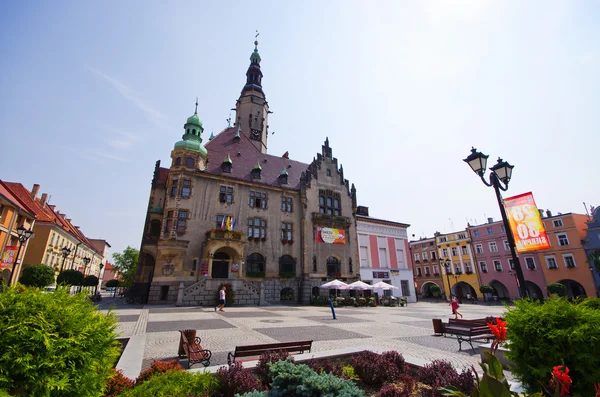 Plaza de la ciudad en Jawor, Polonia —  Fotos de Stock