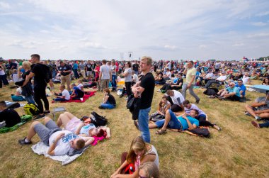 Kalabalığın üzerine Radom Airshow, Polonya