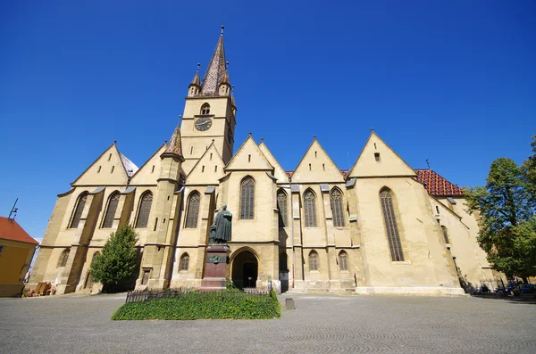 Sibiu Cattedrale Luterana, Romania — Foto Stock