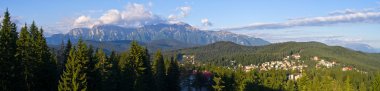 Landscape with mountains in Predeal, Romania clipart