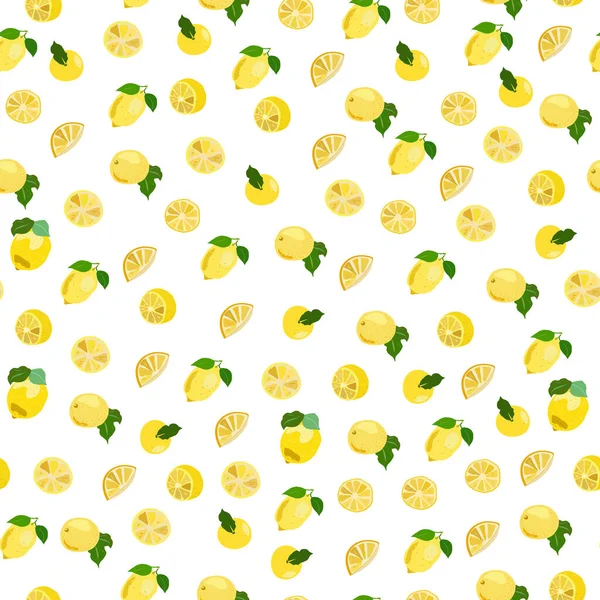 Birçok taze limon deseni