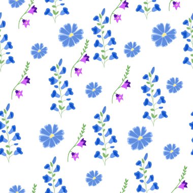 Kusursuz desenli mavi zilli