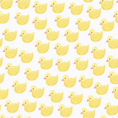 Lastik ördeklerle kusursuz desen.