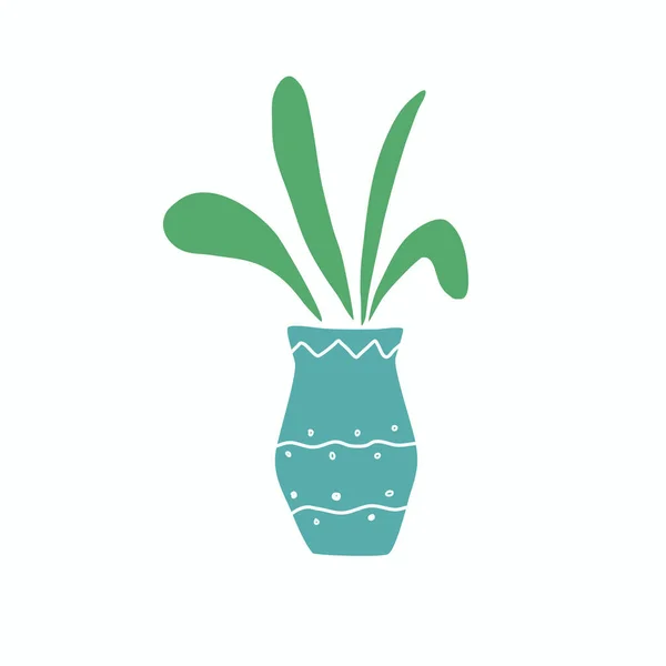 Vnitřní Květinová Váza Pro Dekoraci — Stockový vektor