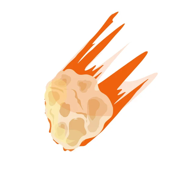 Météorite Volante Astéroïde — Image vectorielle