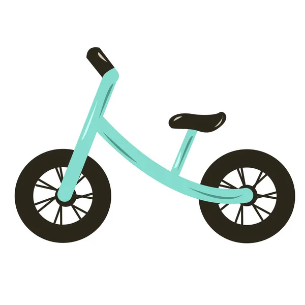 Синий Велосипед Детей — стоковый вектор