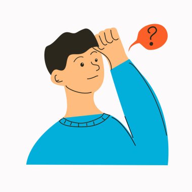 Adam önemli bir şey hatırladı ve elini yüzüne bastırdı..