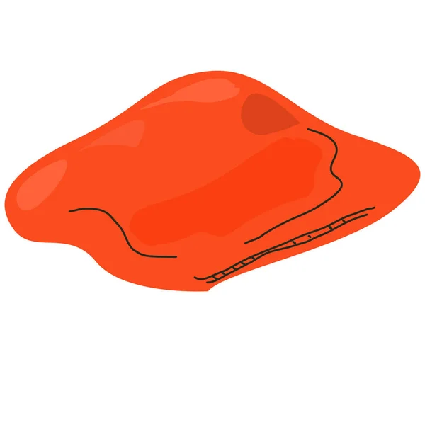 儿童软软红色枕头 — 图库矢量图片