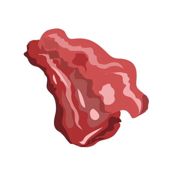 Deux Tranches Bacon Frit — Image vectorielle