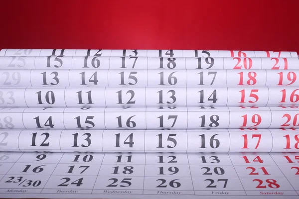 Semplice calendario europeo 2015 anno — Foto Stock