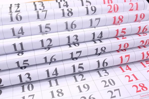 Calendario simple europeo 2015 año —  Fotos de Stock