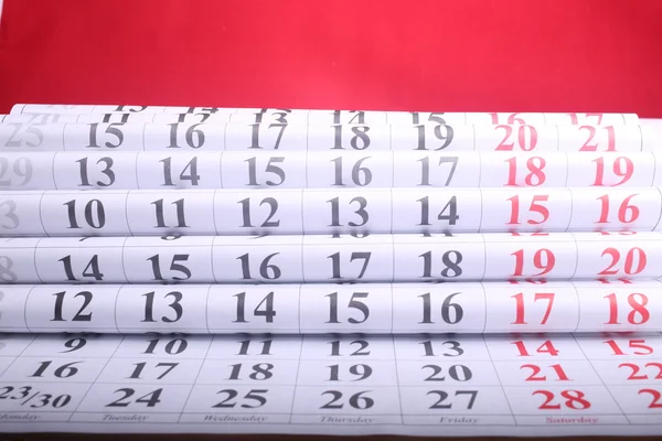 Calendrier européen simple de l'année 2015 — Photo