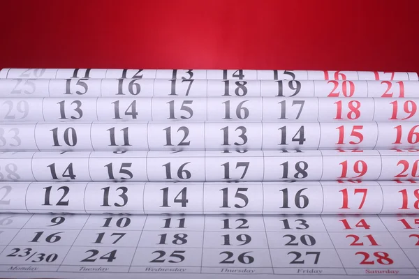 Einfacher europäischer Jahreskalender 2015 — Stockfoto