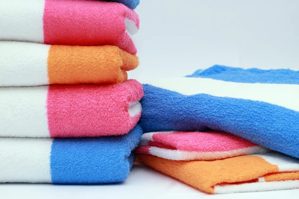 Towel isolated on white — Stock Photo, Image