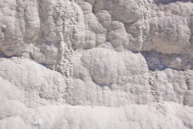 Doğal Traverten (tüf). Pamukkale, Türkiye