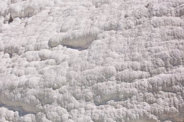 Doğal Traverten (tüf). Pamukkale, Türkiye