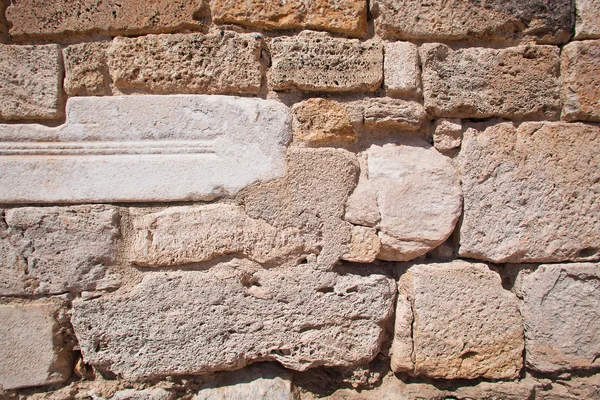 The texture of the stone wall. Limestone. Coquina. Old wall. Background — Stock Photo, Image