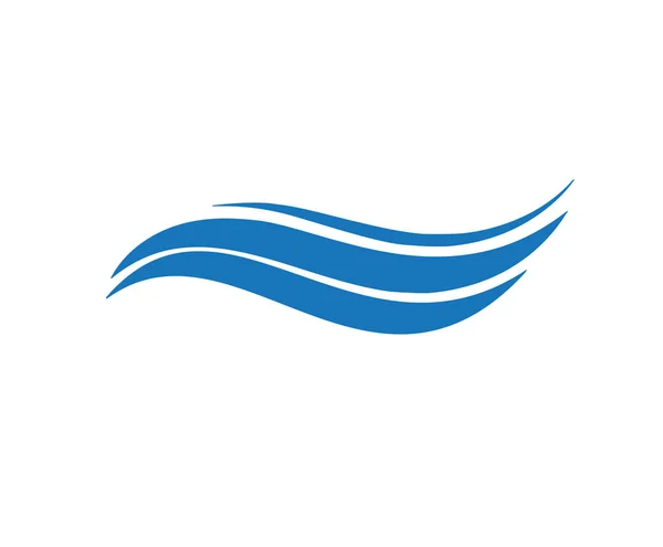 Blue Flat Logo Design Wave — Stock Photo, Image