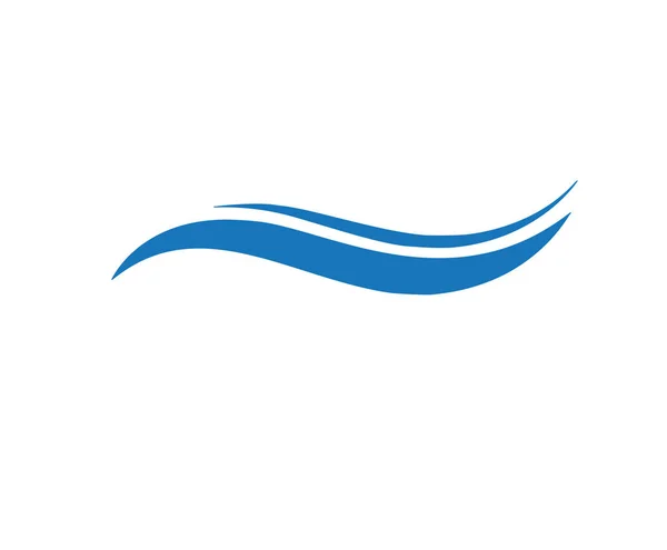 Blue Flat Logo Design Wave — Stock Photo, Image