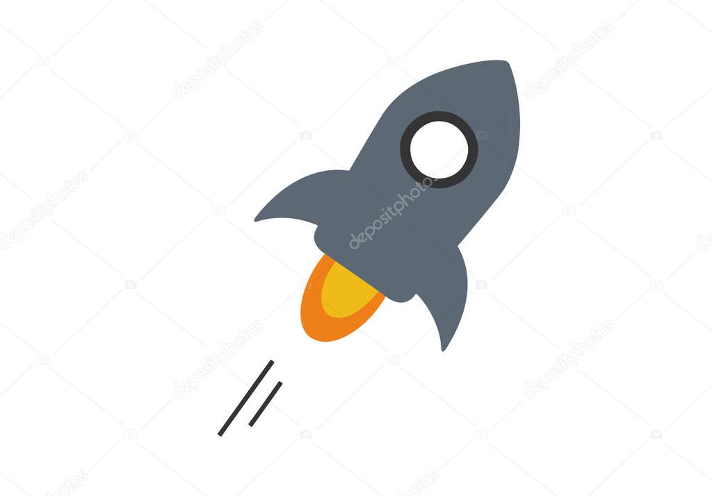 Stellar flat, black icon on white background.