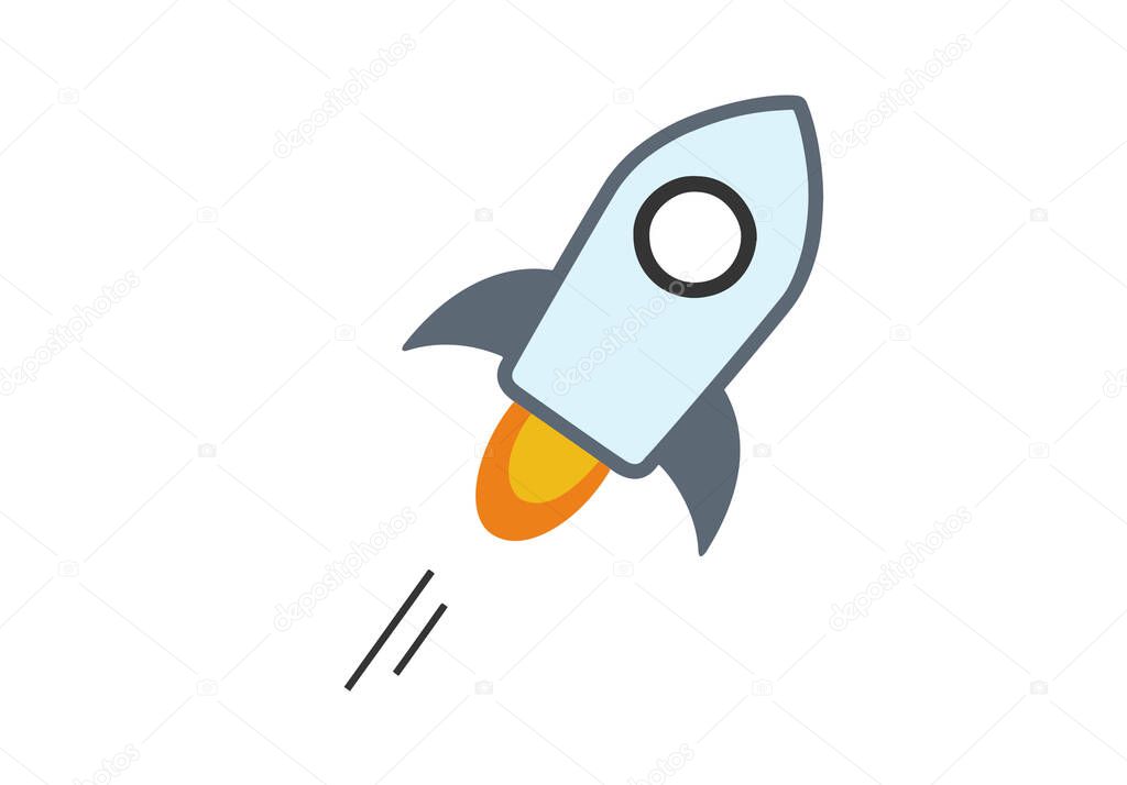 Stellar flat, black icon on white background.