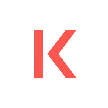 Kava Ağı pembe düz simgesi beyaz arkaplanda izole edildi.