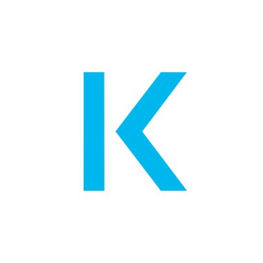 Kava Ağı mavi düz simgesi beyaz arkaplanda izole edildi.